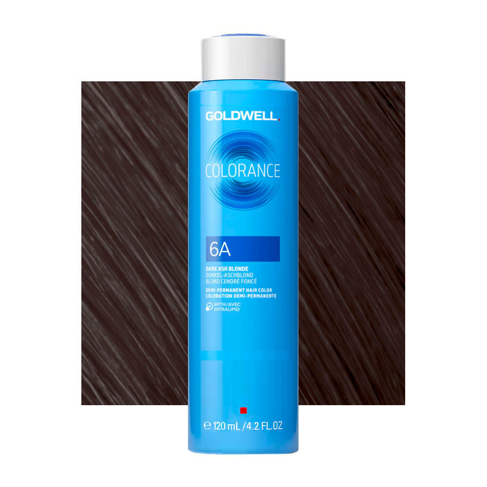 6A dark Ash Blond Goldwell Colorance Cool browns can 120ml