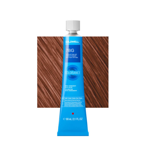 7BG Medium golden blond beige Goldwell Colorance Warm browns tb 60ml