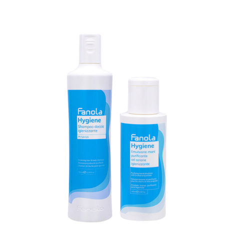 Fanola Hygiene Shampoo350ml Hygiene Sanitizing Hand Emulsion 100ml