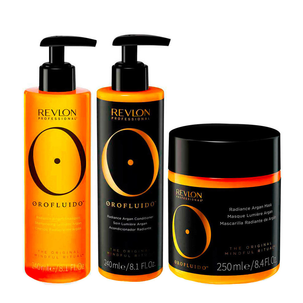 Orofluido The Original Mindful Ritual Radiance Argan Shampoo240ml  Conditioner240ml Mask250ml | Hair Gallery