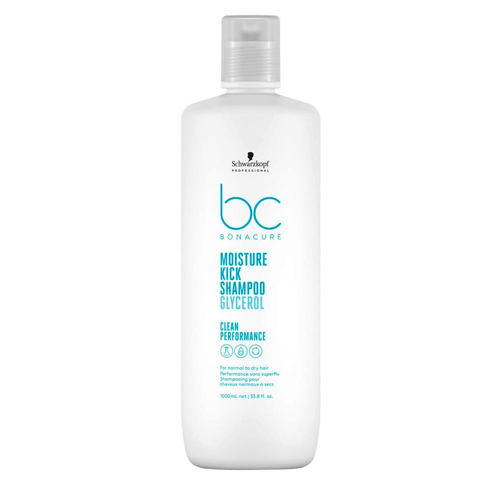 Schwarzkopf BC Bonacure Moisture Kick Shampoo Glycerol 1000ml - shampoo for dry hair