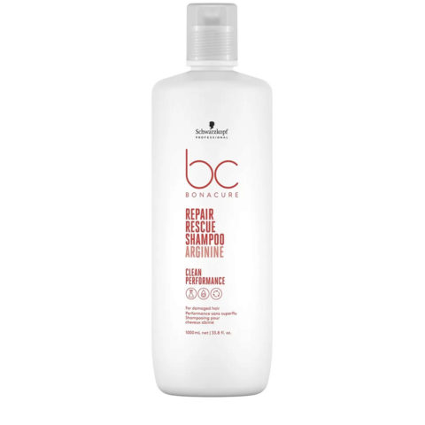 Schwarzkopf BC Bonacure Repair Rescue Shampoo Arginine 1000ml - repairing shampoo