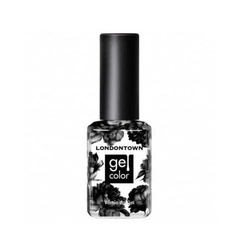 Londontown Gel Color Chim Cher-ee 12ml - jet black semi-permanent nail polish