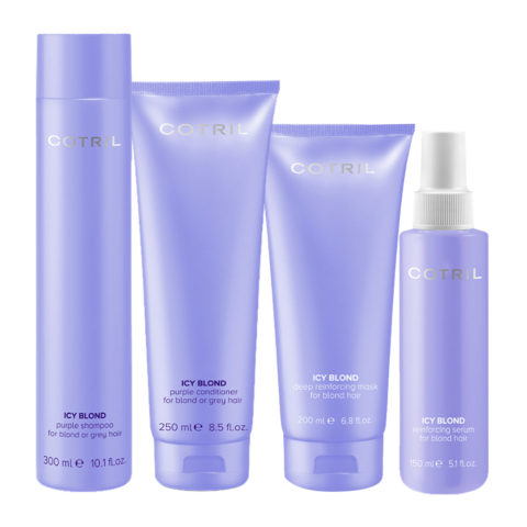 Cotril Icy Blond Purple Shampoo 300ml  Conditioner 250ml Deep Reinforcing Mask 200ml  Serum 150ml