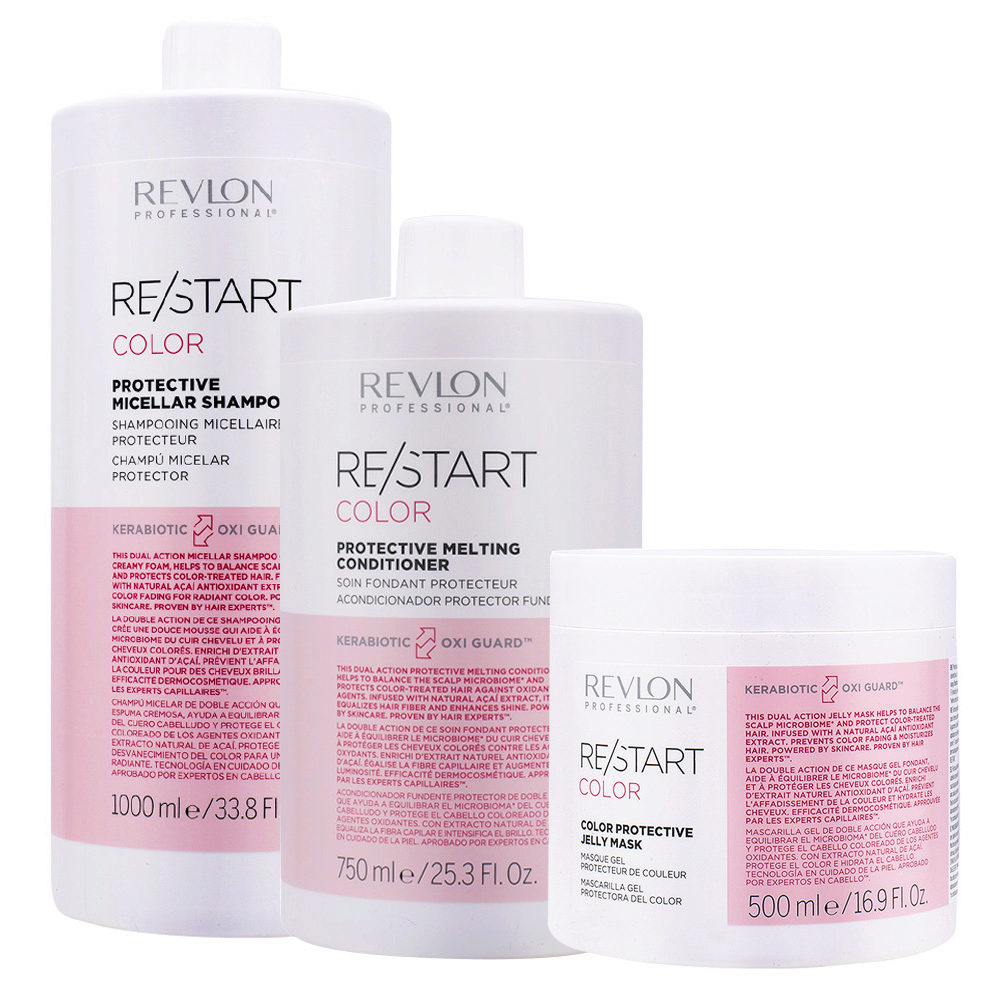 Restart Micellar Color Gallery Revlon Conditioner750ml Protective Mask500ml | Shampoo1000ml Hair