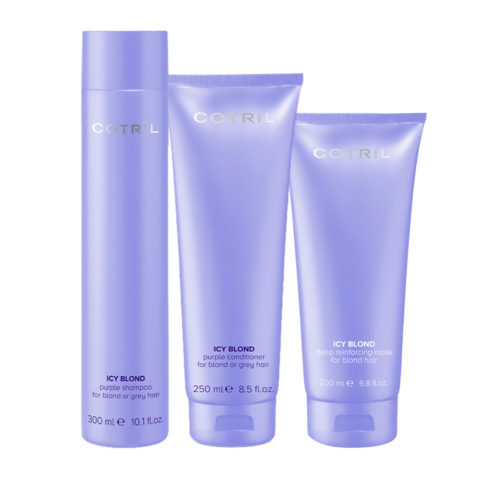 Cotril Icy Blond Purple Shampoo 300ml Conditioner 250ml  Deep Reinforcing Mask 200ml