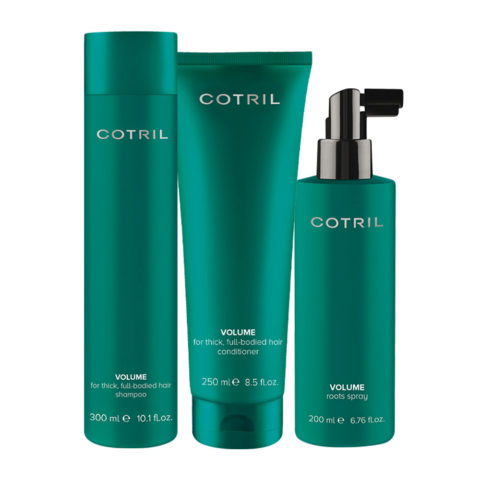 Cotril Volume Shampoo 300ml  Conditioner 250ml Roots Spray 200ml