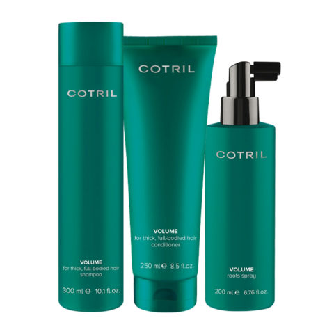 Cotril Volume Shampoo 300ml Conditioner 250ml Roots Spray 200ml