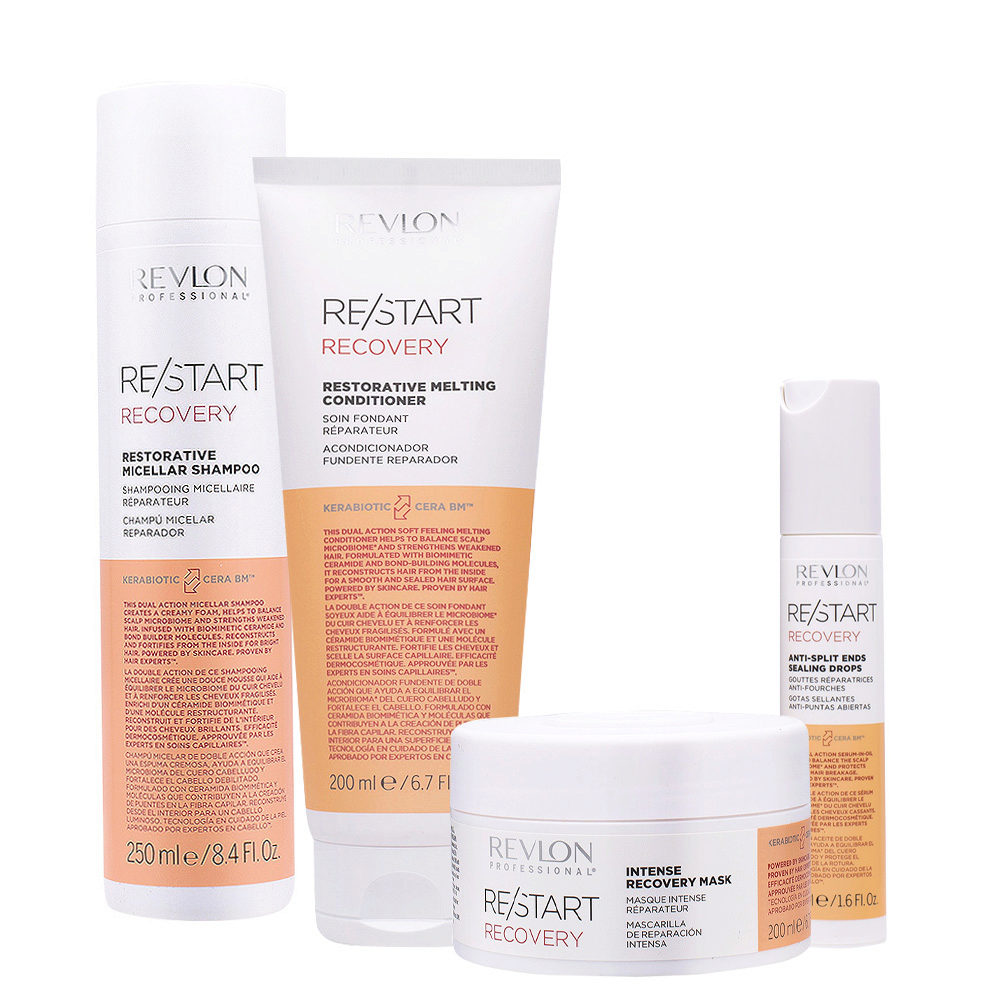 Revlon Restart Recovery Shampoo250ml Conditioner200ml Mask200ml Serum50ml |  Hair Gallery