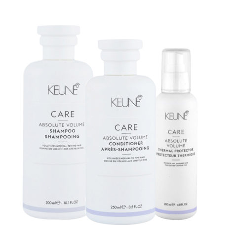 Keune Care Line Absolute Volume Shampoo300ml Conditioner250ml Thermal Protector200ml