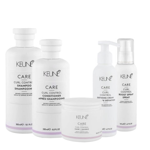 Keune Care Line Curl Control Shampoo300ml Conditioner250ml Mask200ml Defining Cream140ml Boost Spray140ml