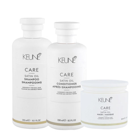 Keune Care Line Satin Oil Shampoo300ml Conditioner250ml Mask200ml