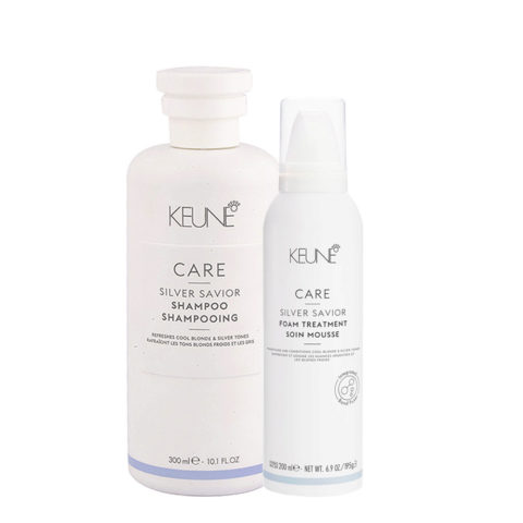 Keune Care Line Silver Savior Shampoo300ml Foam Treatment200ml