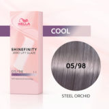 Wella Shinefinity Steel Orchid 05/98 Light Cendré Pearl Brown 60ml- demi-permanent color