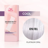 Wella Shinefinity Platinum Opal 09/81 Very Light  Pearl Ash Blonde 60ml - demi-permanent color