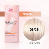Wella Shinefinity Honey Latte 08/38 Light Golden Pearl  Blond 60ml - demi-permanent color
