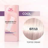 Wella Shinefinity Toffee Cream 07/13 Medium Ash Golden Blonde 60ml - demi-permanent color