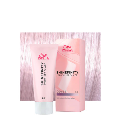 Wella Shinefinity Pink Shimmer 09/65 Very Light Violet Mahogany Blonde 60ml - demi-permanent color