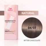 Wella Shinefinity Bitter Chocolate 04/07 Natural Medium Brown Sand 60ml - demi-permanent color