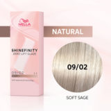 Wella Shinefinity Soft Sage 09/02 Very Light Natural Matt Blonde 60ml - demi-permanent color