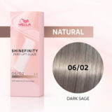 Wella Shinefinity Dark Sage 06/02 Dark Natural Matt Blonde  60ml - demi-permanent color