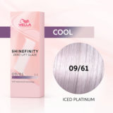 Wella Shinefinity Iced Platinum 09/61 Very Light Ash Violet Blonde 60ml  - demi-permanent color