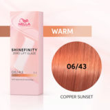 Wella Shinefinity Copper Sunset 06/43 Dark Copper Golden Blonde 60ml - demi-permanent color