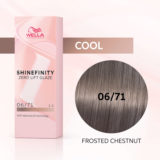 Wella Shinefinity Frosted Chestnut 06/71 Dark Sand Ash Blonde 60ml  - demi-permanent color
