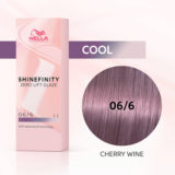 Wella Shinefinity Cherry Wine 06/6 Violet Dark Blonde 60ml - demi-permanent color