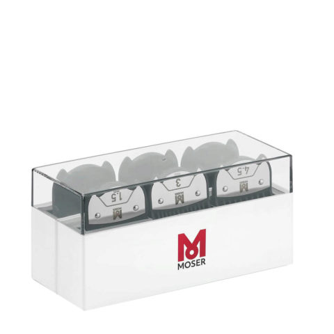 Moser Box Magnetic Premium - box with 6 magnetic attachment-combs of 1,5/3/4,5/6/9/12 mm