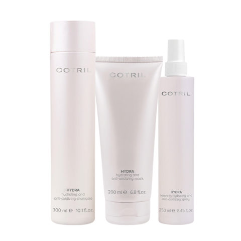 Cotril Hydra Hydrating and Anti-Oxidizing Shampoo 300ml Mask 200ml Leave-In Spray 250ml