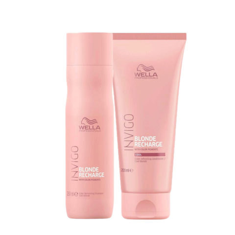 Wella Invigo Blonde Recharge Shampoo 250ml  Cool Blonde Conditioner 200ml