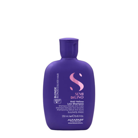 Alfaparf Milano Semi di Lino Blonde Anti Yellow Low Shampoo 250ml - mild anti-yellow shampoo