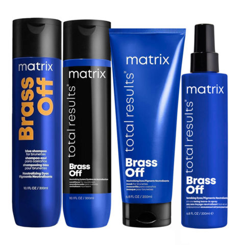 Matrix Total Results Brass Off Shampoo300ml Conditioner300ml Mask200ml Toning Spray200ml