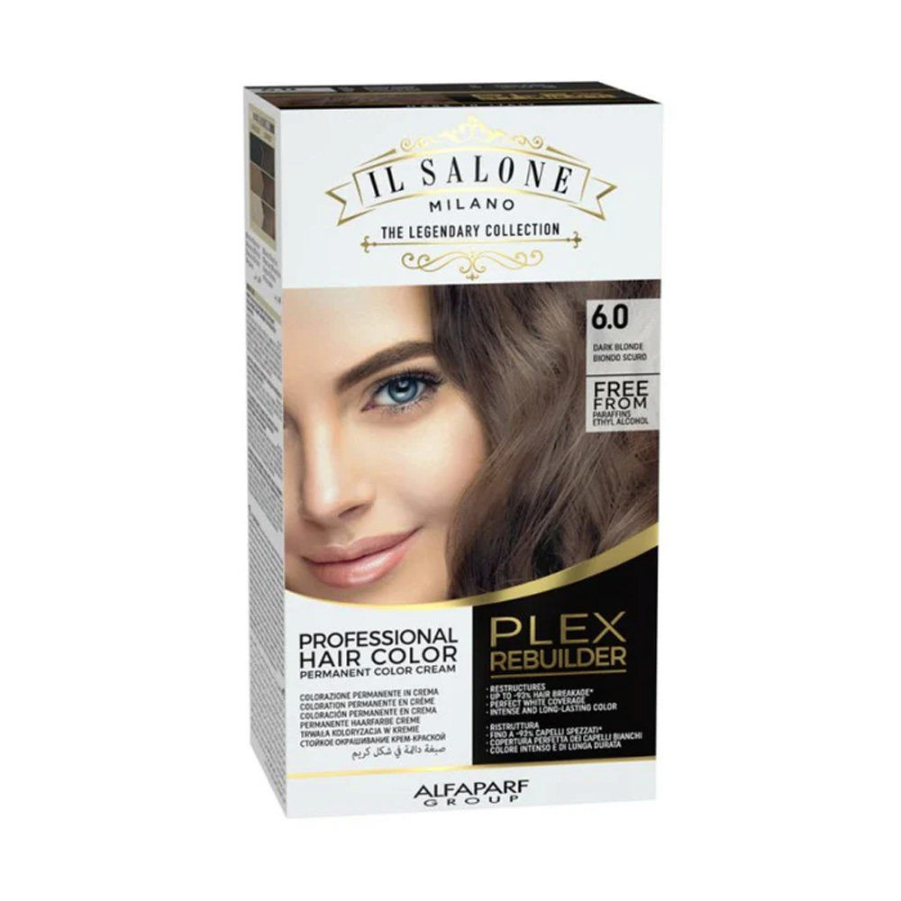 Alfaparf Milano Il Salone Plex Rebuilder Color Kit 6.0 Dark Blonde - permanent colouring cream