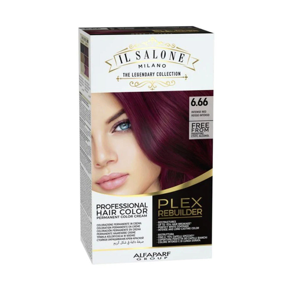 Alfaparf Milano Il Salone Plex Rebuilder Color Kit 6.66 Intense Red - permanent colouring cream