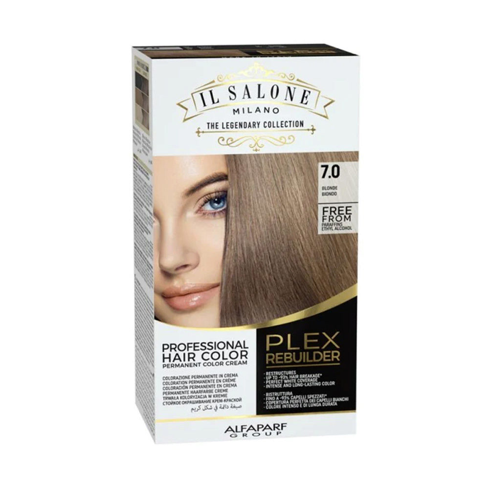 Alfaparf Milano Il Salone Plex Rebuilder Color Kit 7.0 Blonde - permanent colouring cream