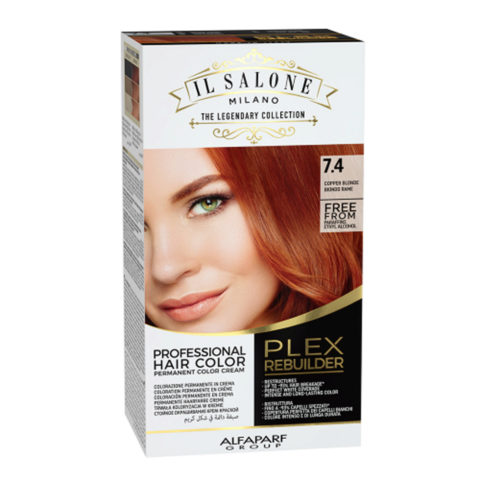 Alfaparf Milano Il Salone Plex Rebuilder Color Kit 7.4 Copper Blonde - permanent colouring cream