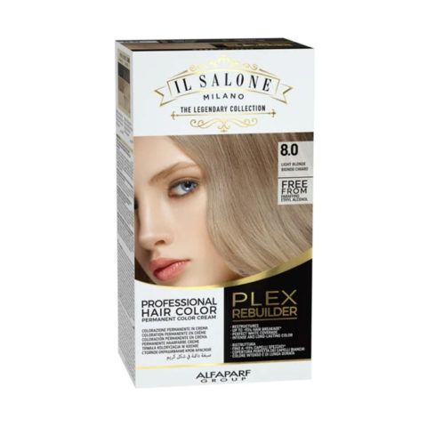 Alfaparf Milano Il Salone Plex Rebuilder Color Kit 8.0 Light Blonde - permanent colouring cream