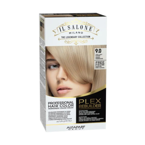 Alfaparf Milano Il Salone Plex Rebuilder Color Kit 9.0 Ultralight Blonde - permanent colouring cream