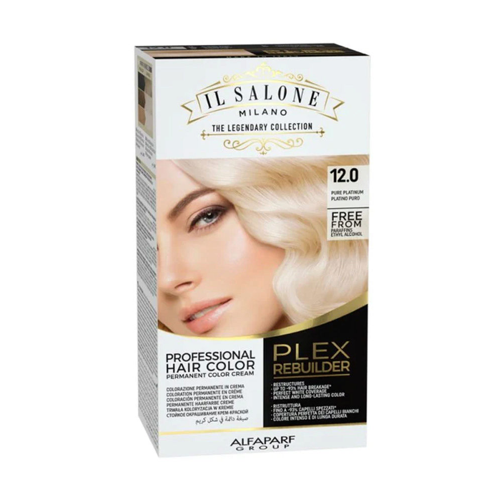 Alfaparf Milano Il Salone Plex Rebuilder Color Kit 12.0 Pure Platinum- permanent colouring cream