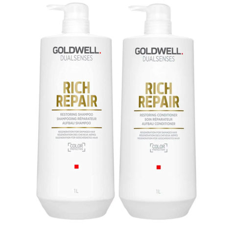 Goldwell Dualsenses Rich Repair Restoring Shampoo 1000ml Conditioner 1000ml