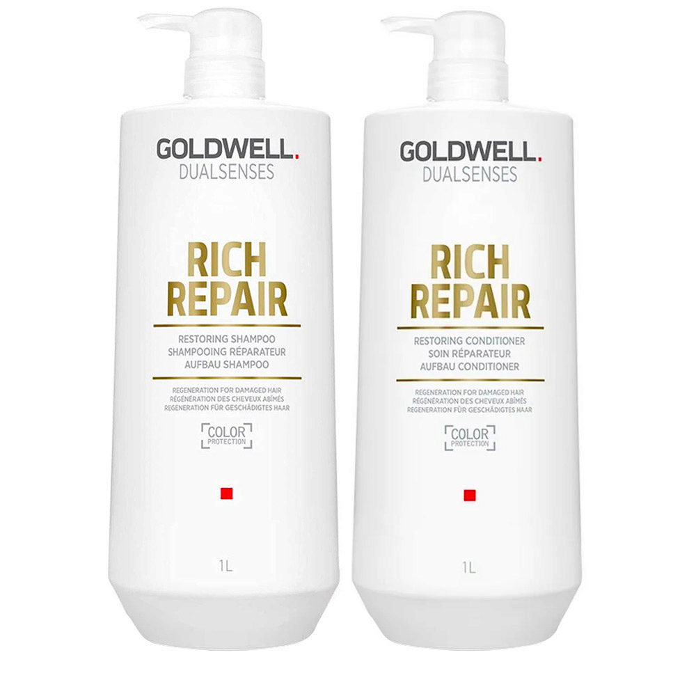Goldwell Dualsenses Rich Repair Restoring Shampoo 1000ml Conditioner 1000ml