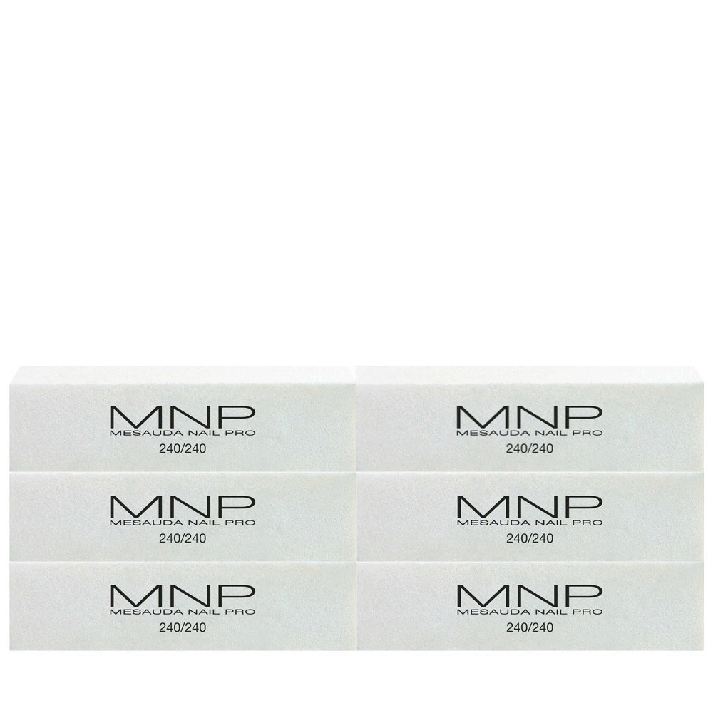 Mesauda MNP Buffer Block Grit 240/240 6pcs-  buffer block for manicure and pedicure