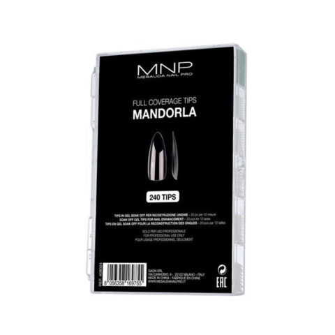Mesauda MNP Full Coverage Tips Mandorla 240 pz - soak gel tips for nail reconstruction