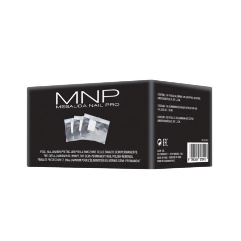 Mesauda MNP Fogli Rimozione 100 fogli - aluminium sheets for nail polish removal