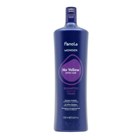 Fanola Wonder No Yellow Extra Care Shampoo 1000ml - anti-yellow shampoo