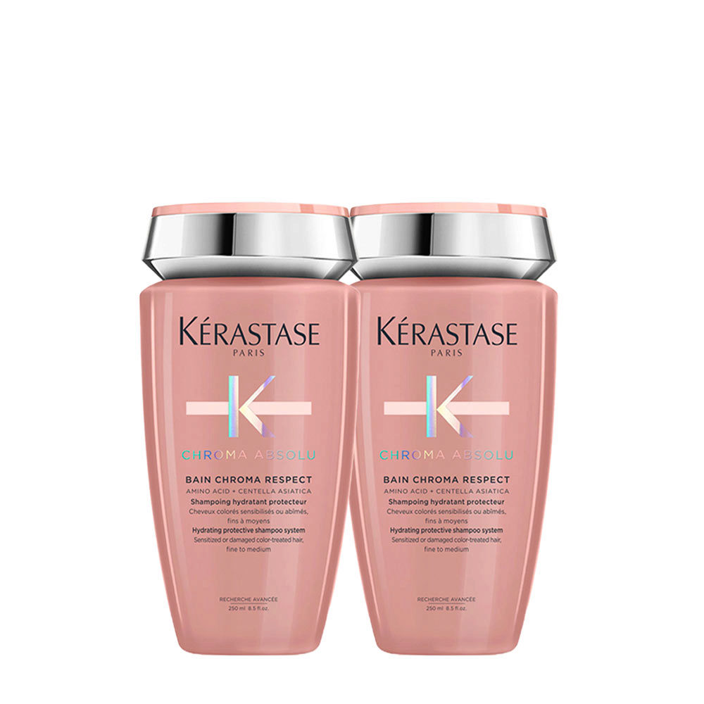 Kerastase Chroma Absolu Bain Chroma Respect 250ml Pack x2