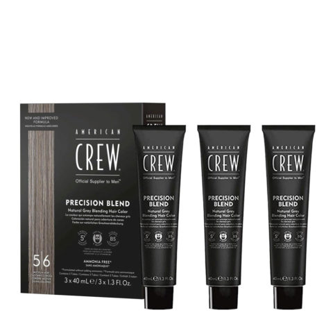 American Crew Precision Blend Medium Ash 3x40ml 5/6 - hair and beard dye