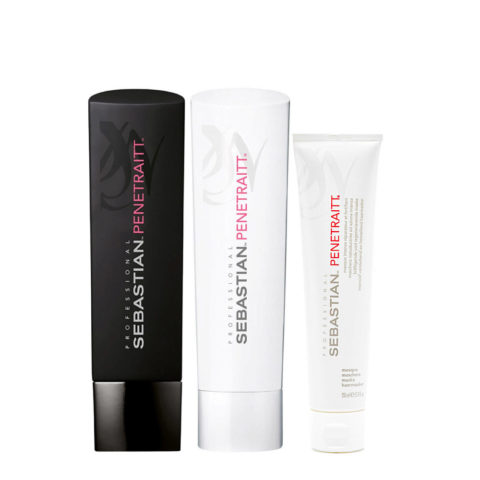 Sebastian Foundation Penetraitt Shampoo 250ml Conditioner 250ml Treatment Masque 150ml